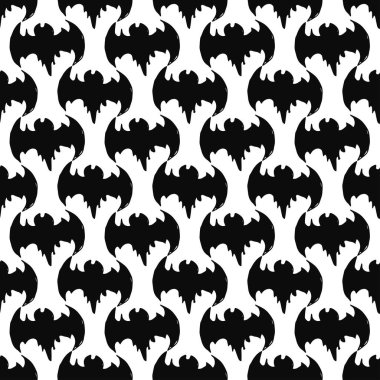 seamless bats pattern. halloween background with bats