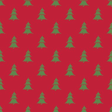 Kusursuz noel ağacı deseni. Noel ağacı süsü. Noel ağacıyla karalama çizimi