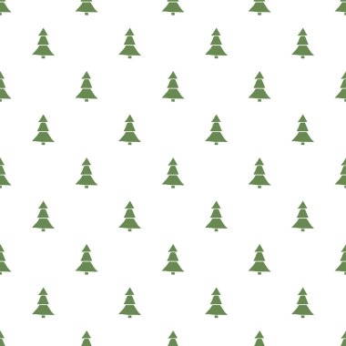 Kusursuz noel ağacı deseni. Noel ağacı süsü. Noel ağacıyla karalama çizimi