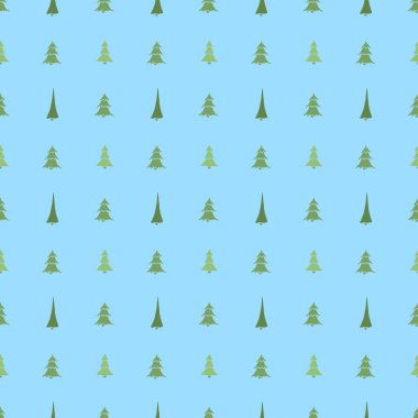 Kusursuz noel ağacı deseni. Noel ağacı süsü. Noel ağacıyla karalama çizimi