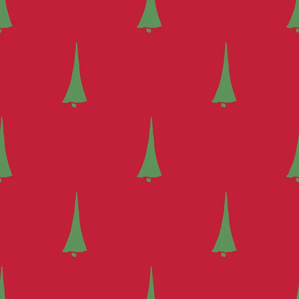 Patrón Árbol Navidad Sin Costuras Adorno Del Árbol Navidad Ilustración — Archivo Imágenes Vectoriales