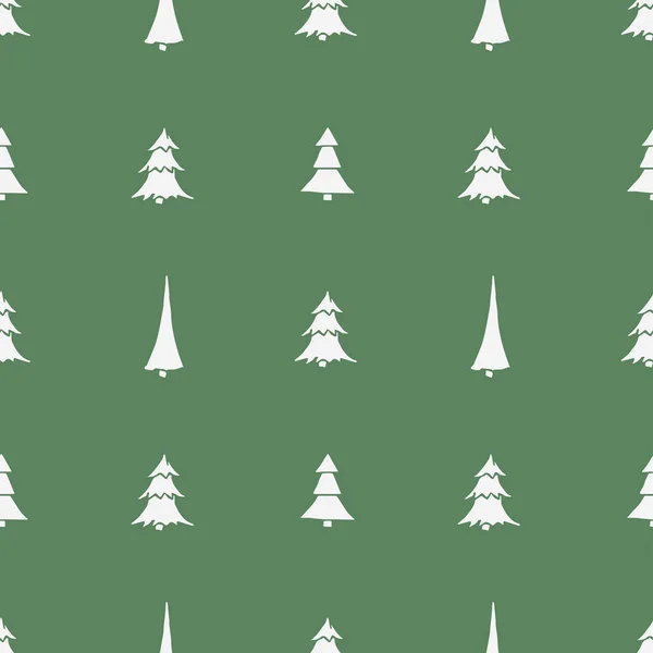 Modello Albero Natale Senza Soluzione Continuità Ornamento Dell Albero Natale — Vettoriale Stock
