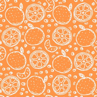 Kusursuz turuncu desen. Renkli portakal arkaplanı