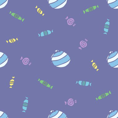 Kusursuz Noel şablonu. Yeni yıl geçmişi. Noel ve yeni yıl simgeleriyle karalama çizimi