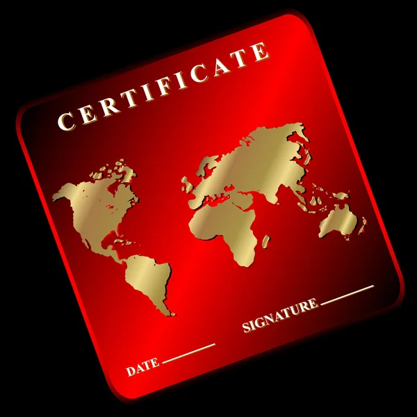 El certificado — Archivo Imágenes Vectoriales