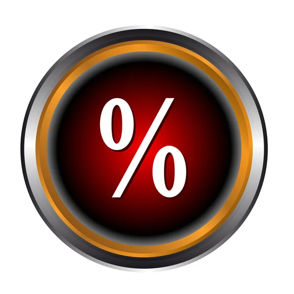 Ikona procenta — Stockový vektor