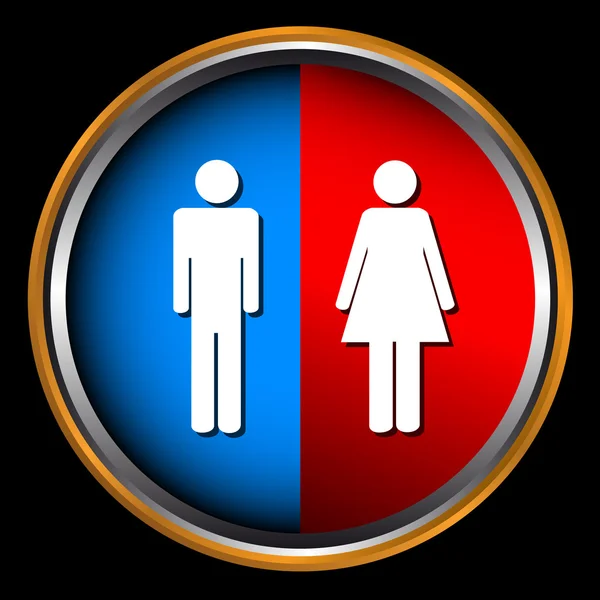 Icône homme et femme — Image vectorielle