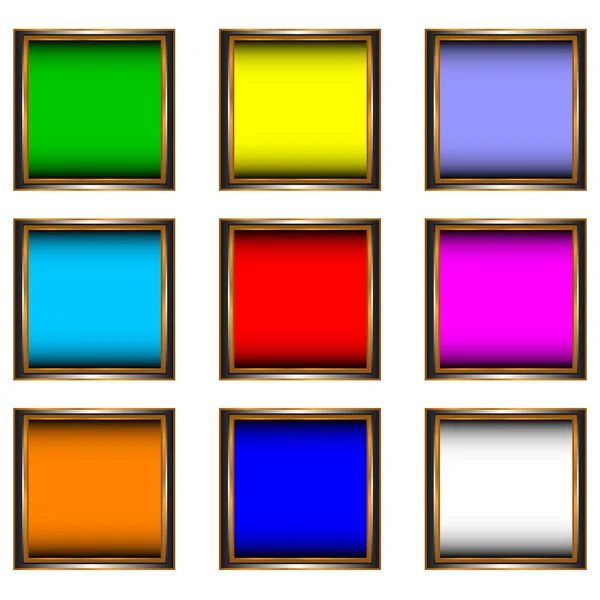 Juego de vector de color — Vector de stock