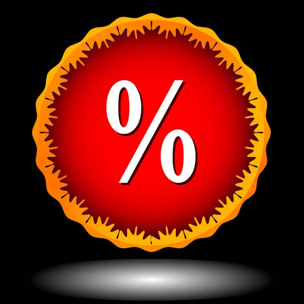 Percentage pictogram — Stockvector