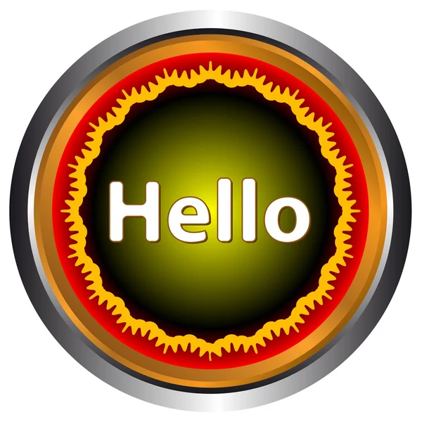 Hello icon — Stock Vector