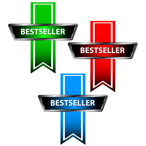 Three bestseller icons — Stock Vector