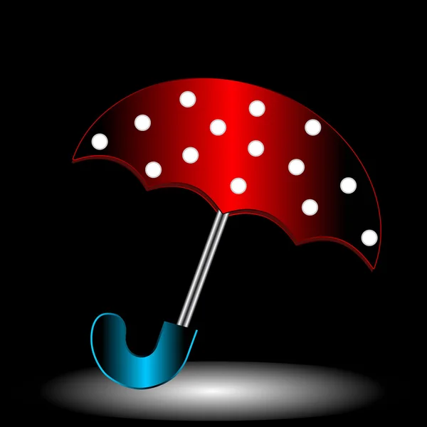 Kırmızı şemsiye — Stok Vektör