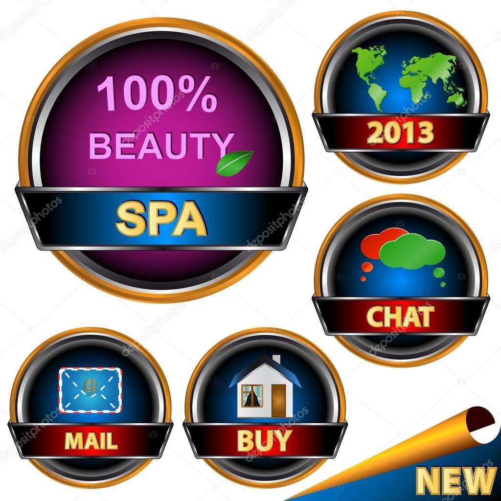 Big logo set on different subjects