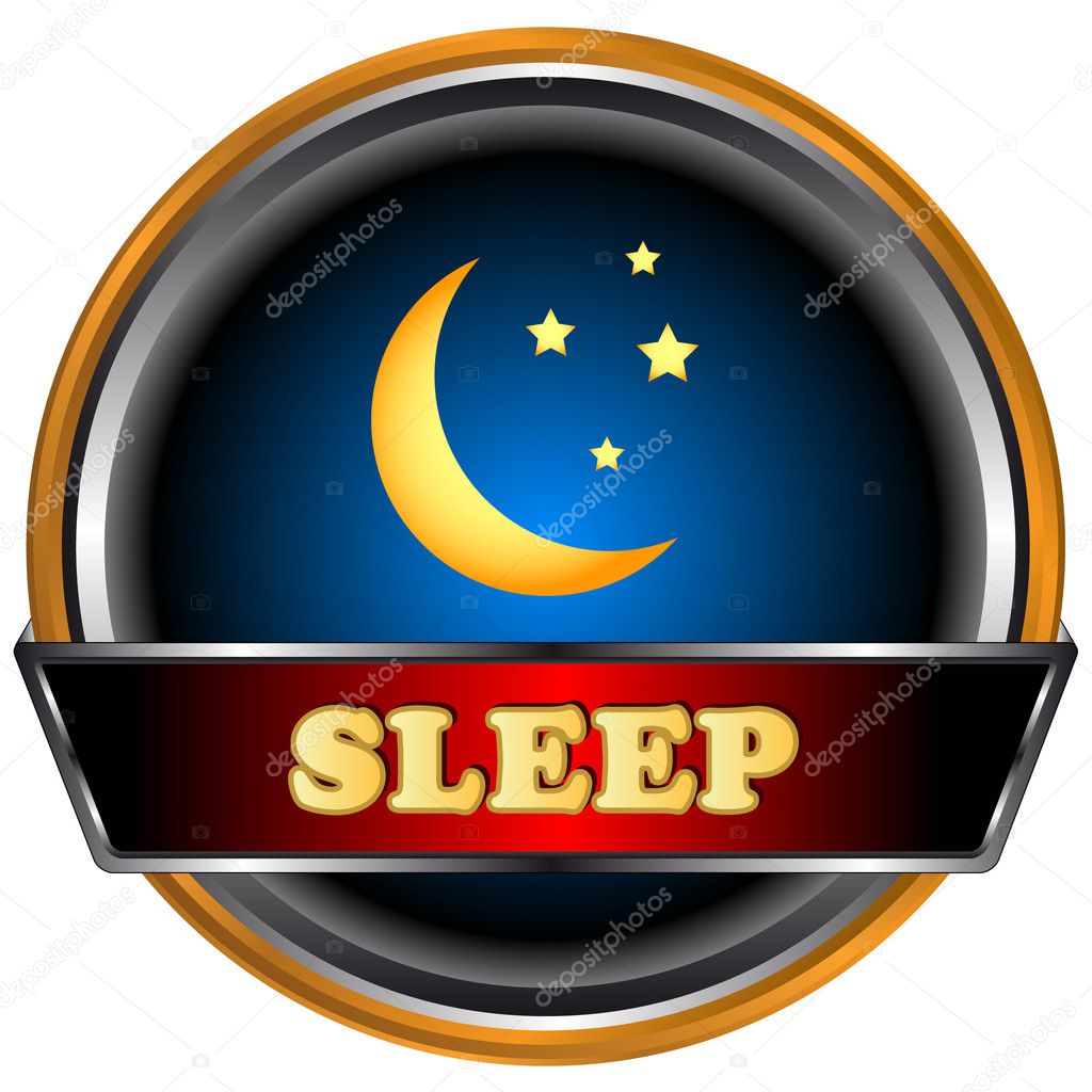 Sleep logo in unique style on a black background