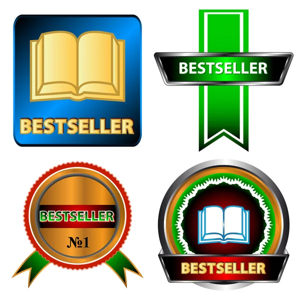Bestseller logo sada — Stockový vektor