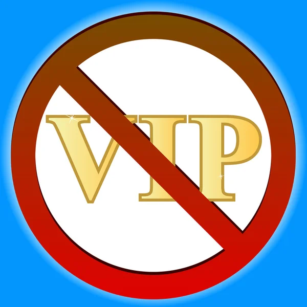 Žádný vip — Stockový vektor