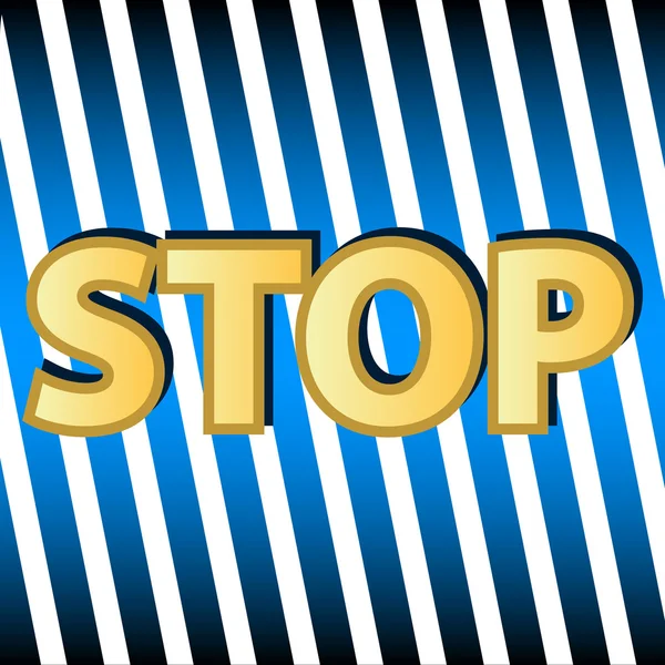 Simbolo stop — Vettoriale Stock