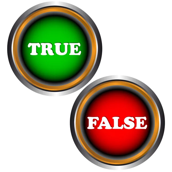 按钮 true 和 false — 图库矢量图片