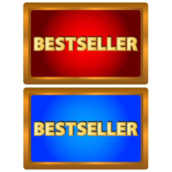 Bestseller-Logos — Stockvektor