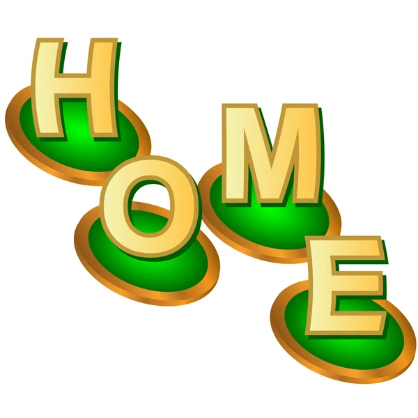 Home logo web — Vettoriale Stock