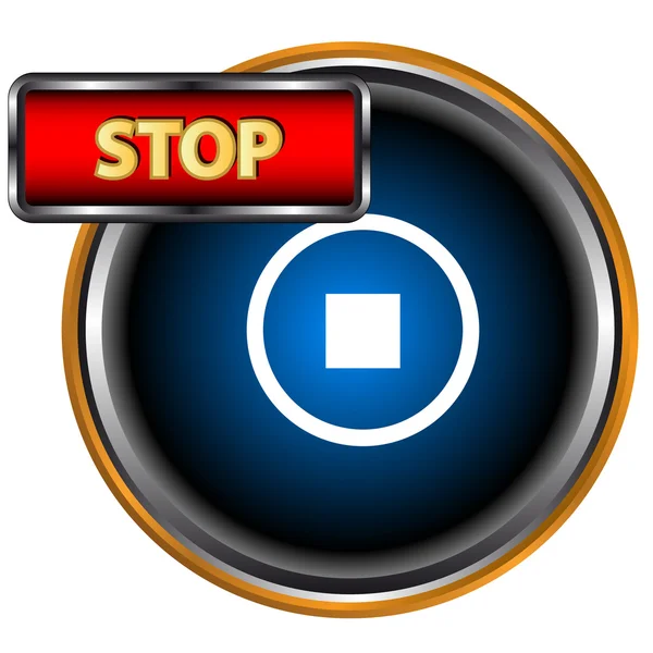 Icône stop — Image vectorielle