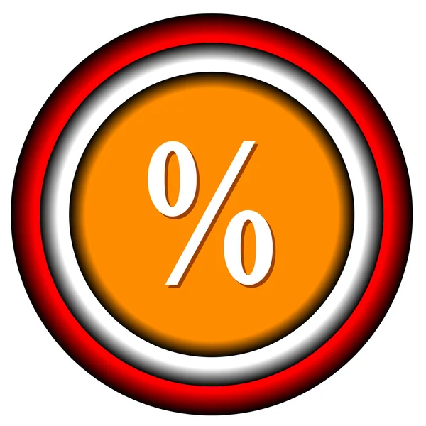 Percent icon — Stock Vector