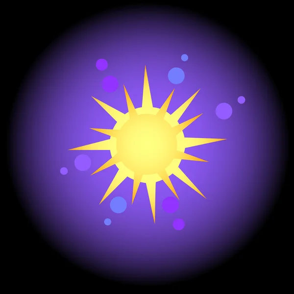 Icono del sol — Vector de stock