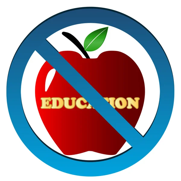 Pas d'icône de l'éducation — Image vectorielle