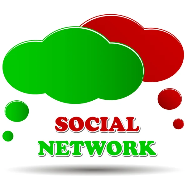 Sieć mediów społecznościowych — Wektor stockowy