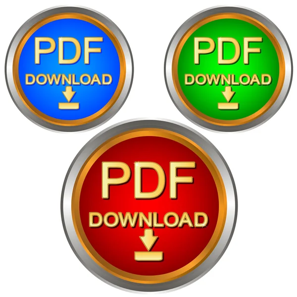PDF download set — Stock Vector