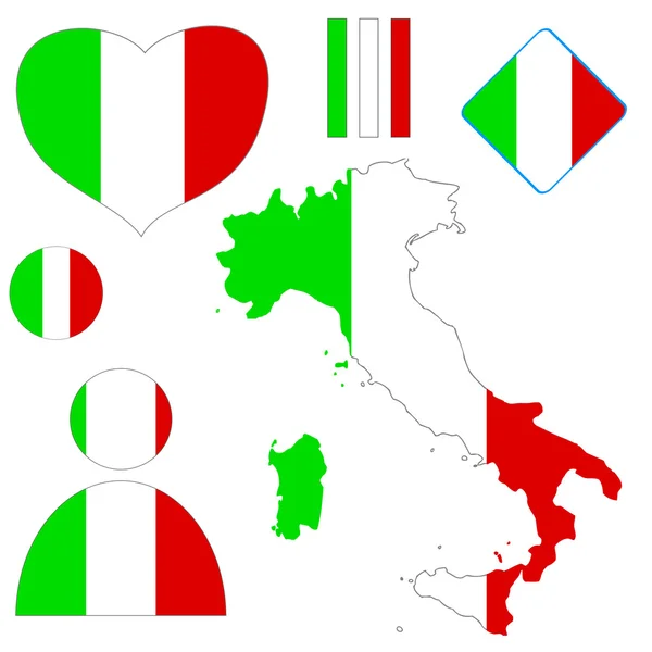 Italiaanse set — Stockvector