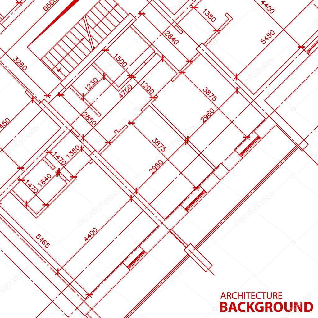Red architecture background