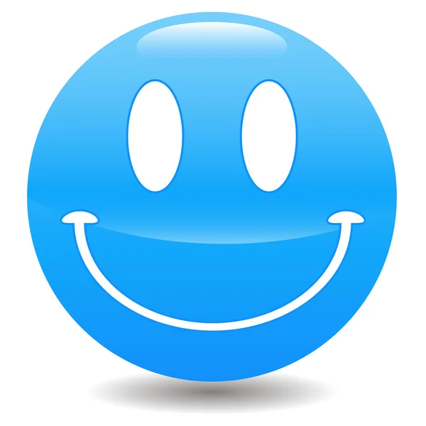 Blue smile — Stock Vector
