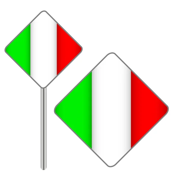 Señales italianas — Vector de stock