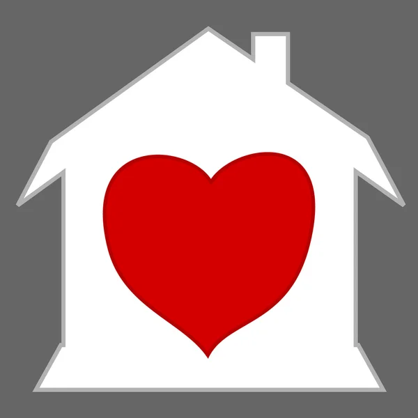 Casa amorosa — Vetor de Stock