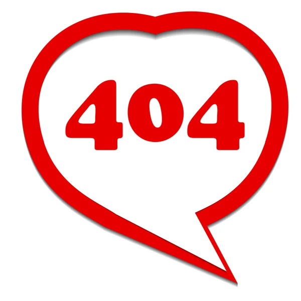 Erro 404 vermelho — Vetor de Stock