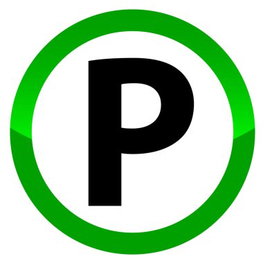 izole işareti otopark