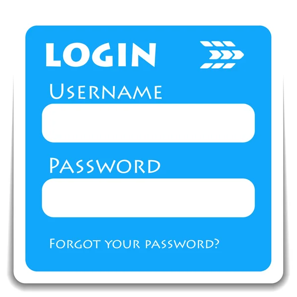 Login icon — Stock Vector