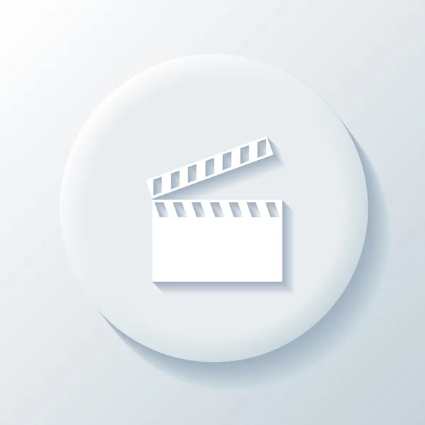 Icono de papel 3D de película — Vector de stock