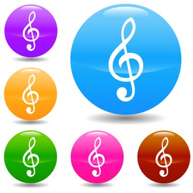 nota anahtarı düğme kümesi