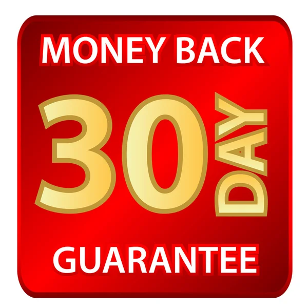 Εγγύηση επιστροφής χρημάτων 30 ημερών — Διανυσματικό Αρχείο