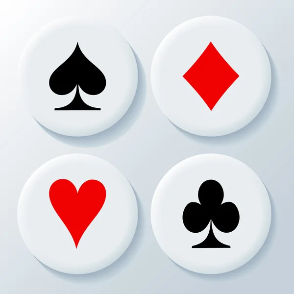 Nuevos signos de cartas de juego — Archivo Imágenes Vectoriales