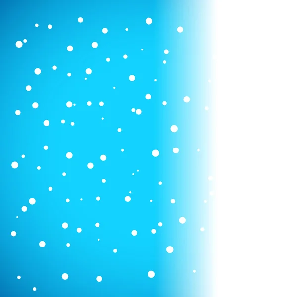 Fondo azul de Navidad con copos de nieve — Vector de stock