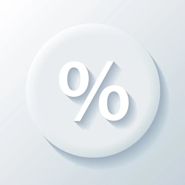 Percent paper icon — Stock Vector