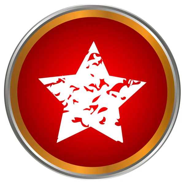 Red star icon — Stock Vector