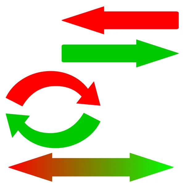 Ein Satz Pfeile — Stockvektor