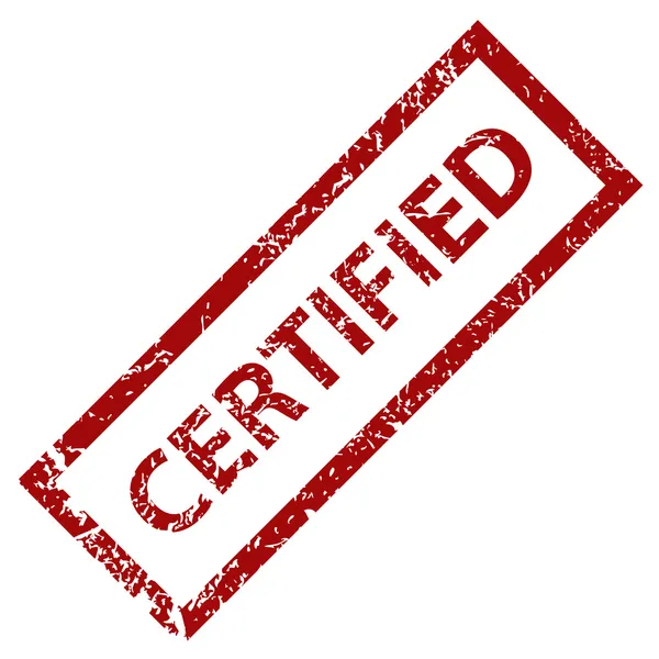 Sello certificado Grunge — Vector de stock