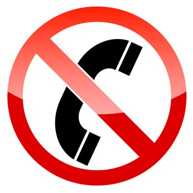 telefon vektör iz yok