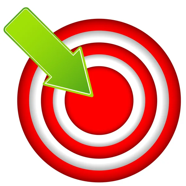 Red target — Stock Vector