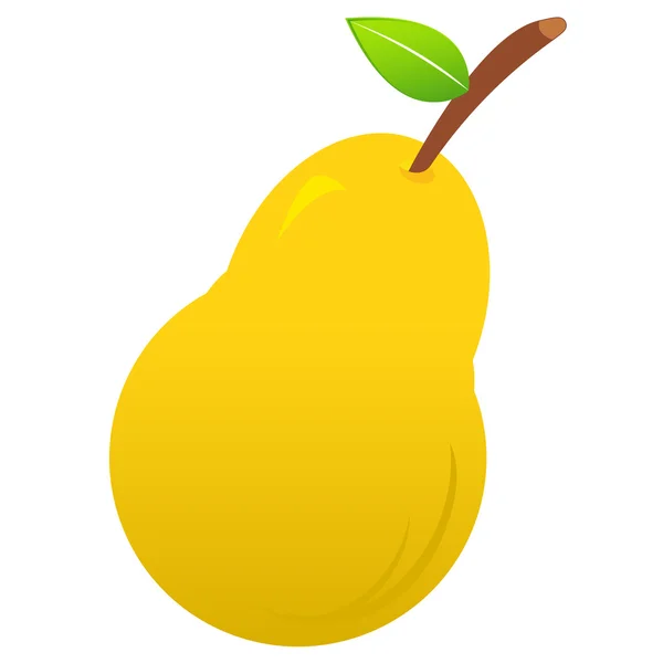 Yellow pear — Stock Vector